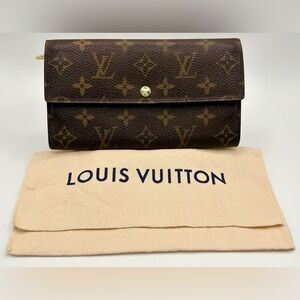 AUTHENTIC Louis Vuitton Vintage Sarah Wallet and Dust Bag with free COA